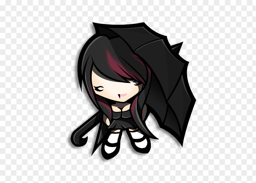 Melancholy Black Hair Legendary Creature Cartoon Supernatural PNG