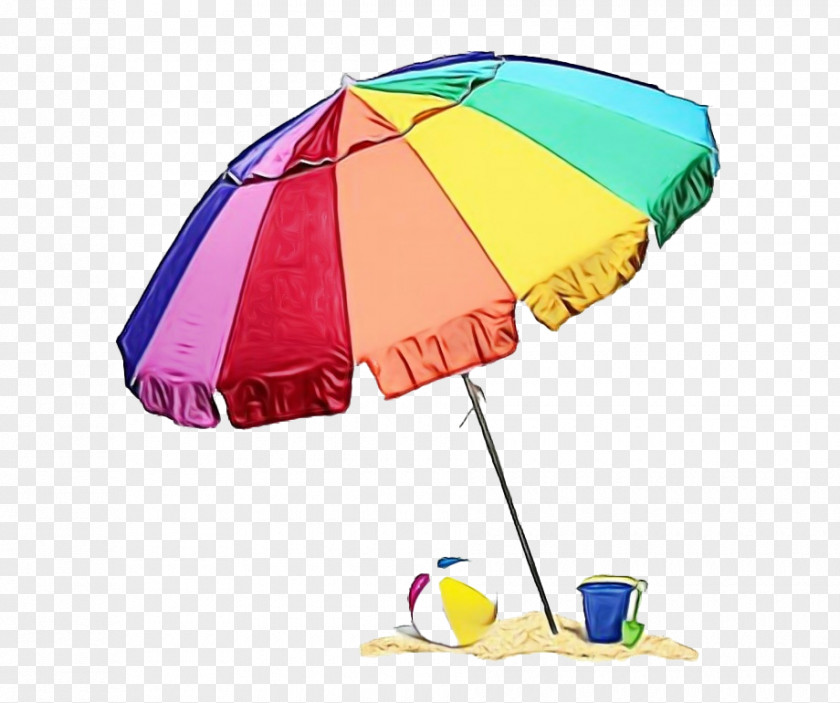 Umbrella Beach Easygo Rainbow Parasol PNG