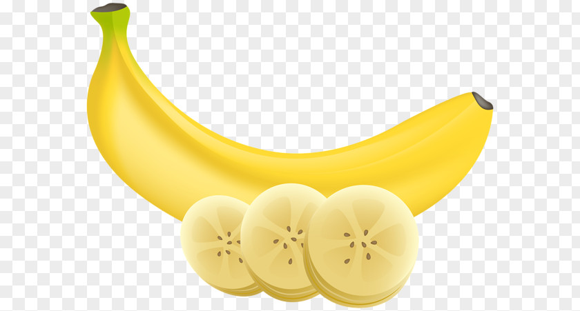 Yellow Banana Slices Fruit Food Clip Art PNG