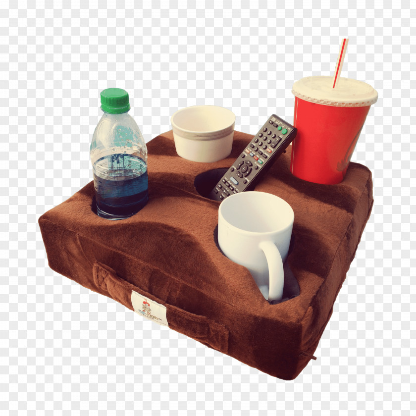 Coffee Table Pillow Cup Holder Couch PNG