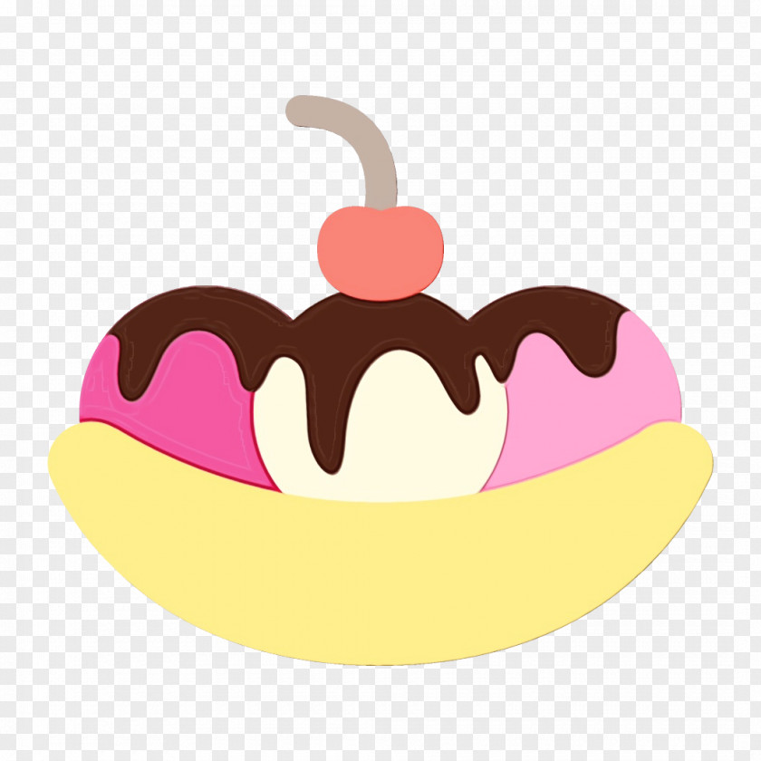 Pink Dessert Cherry Logo Frozen PNG