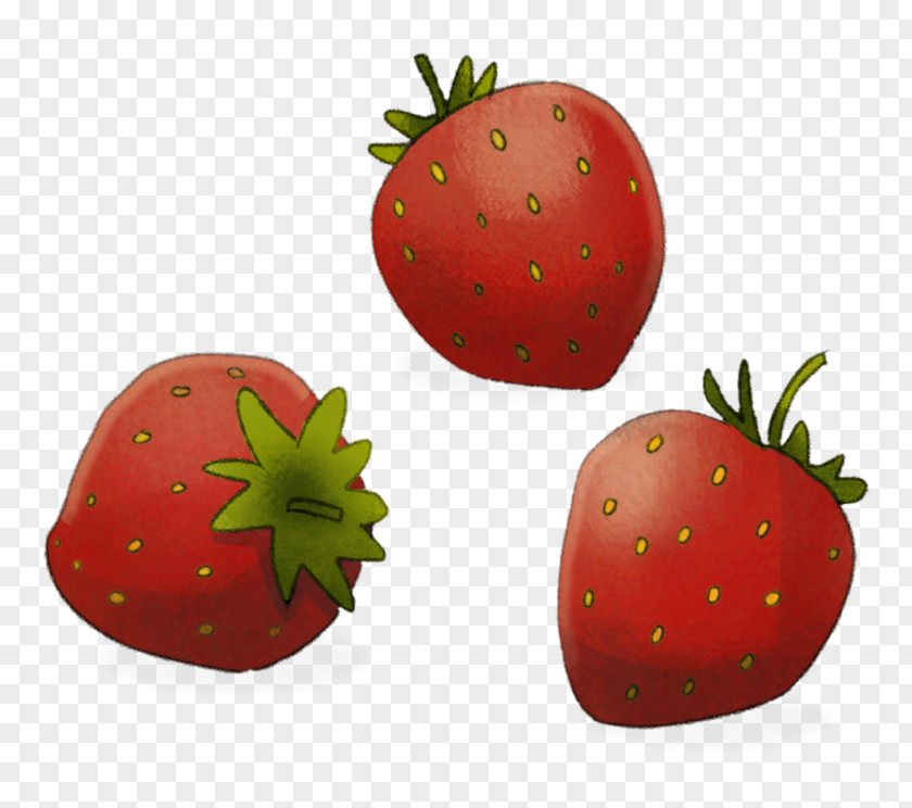 Strawberry Illustration Breakfast Product Design PNG