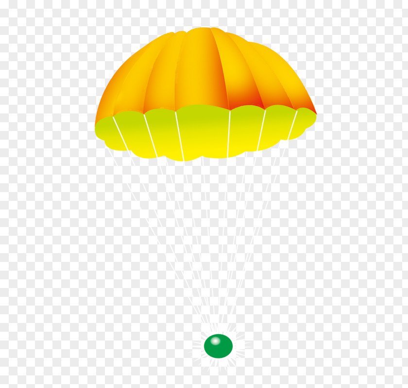 Yellow Parachute Cartoon Clip Art PNG