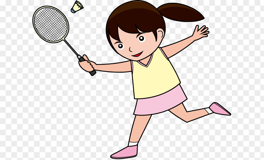 Cartoon Badminton Badmintonracket Sport Clip Art PNG