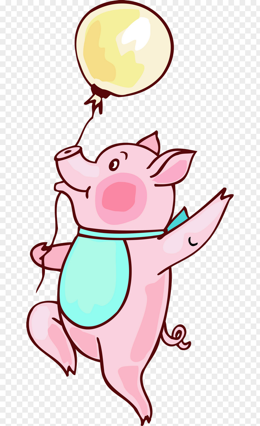 Cute Pig Drawing Cartoon Clip Art PNG