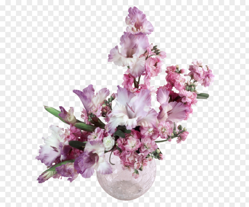 Gladiolus Flower Bouquet Vase Desktop Wallpaper PNG
