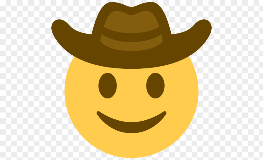 Golden Arabic Numerals Emoji Cowboy Hat Emoticon Smiley PNG