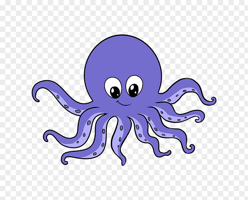 Beneath Button Octopus Drawing Illustration Image Clip Art PNG