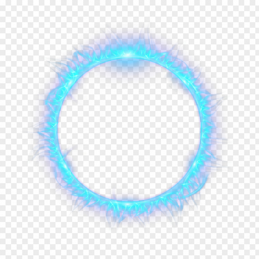 Blue Circle Flame Light Fire Combustion PNG