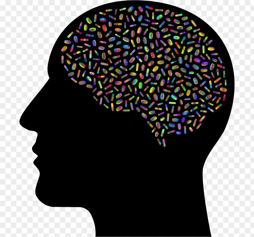 Lsd Silhouette Clip Art Human Brain Head Openclipart PNG
