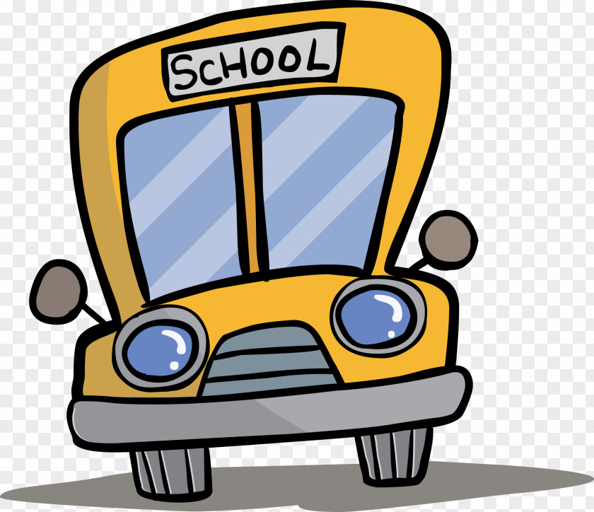 Bus School Clip Art Image PNG