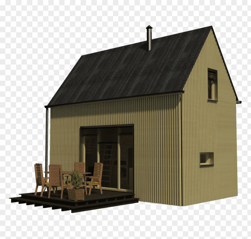 Modern Home Saltbox Shed House Plan Bedroom PNG