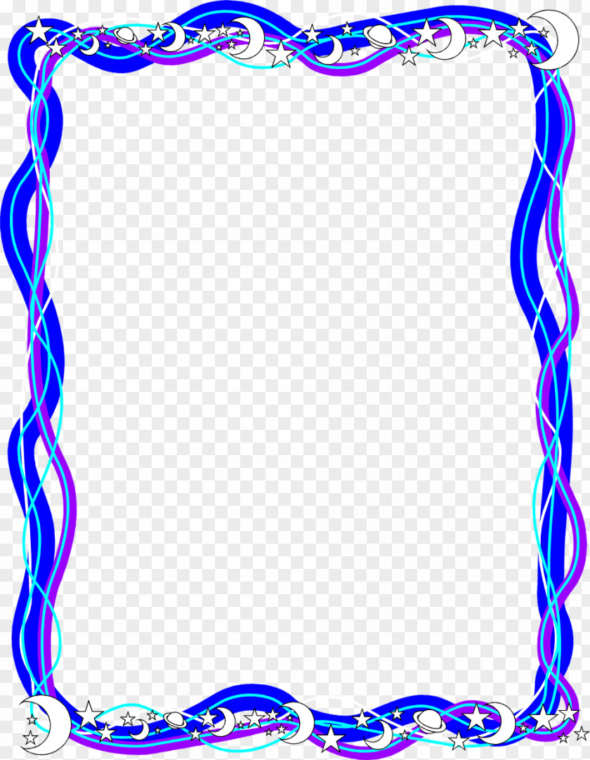 Picture Frame Blue Background PNG