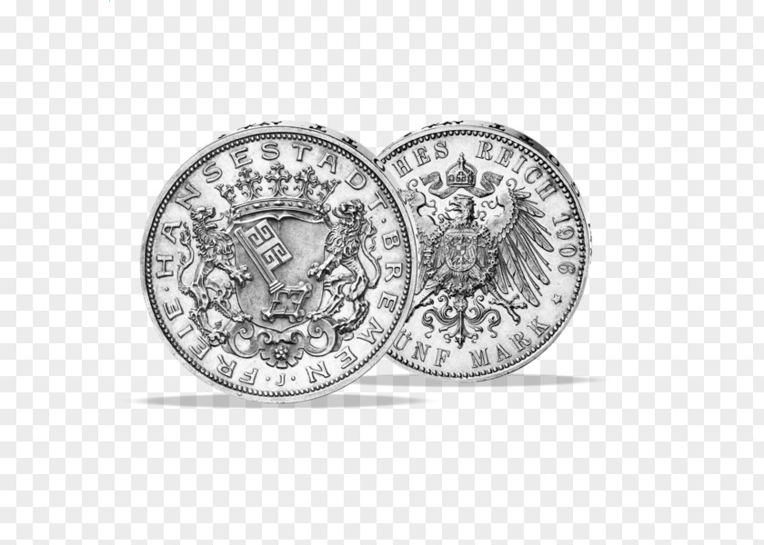 Coin Hansalinn Hanseatic League Coat Of Arms Bremen Emporium PNG