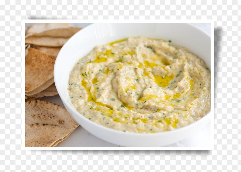 Eggplant Baba Ghanoush Pita Hummus Mediterranean Cuisine Falafel PNG