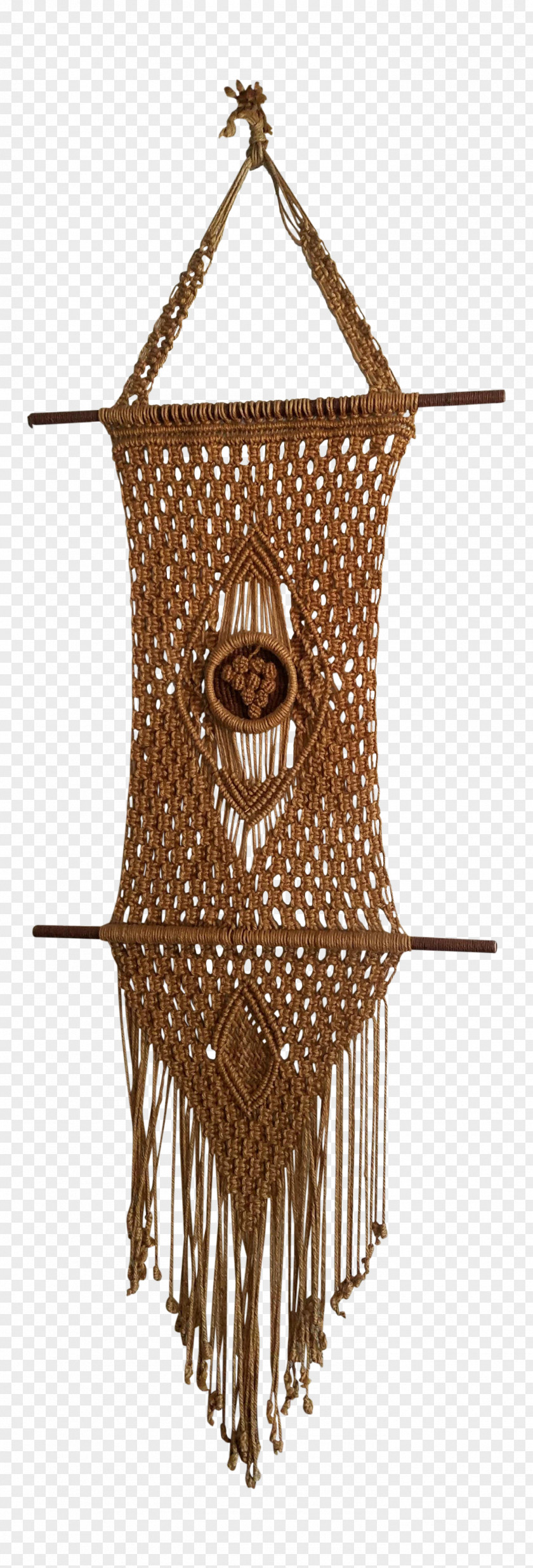 Hanging Basket Wall Yarn Window Chairish Brown Mosshound Designs PNG