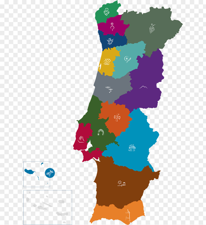 Map Portugal Stock Photography PNG