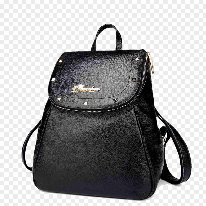 Simple Orange Leather Backpack Gratis Bag PNG