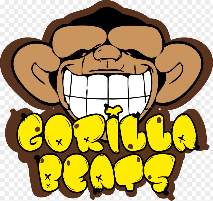 Cartoon Gorilla Logo Clip Art PNG