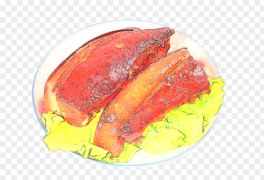 Hand-painted Bacon Lettuce Tandoori Chicken Sausage Tocino PNG