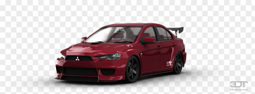 Mitsubishi Lancer Evolution X Bumper Mid-size Car Compact City PNG