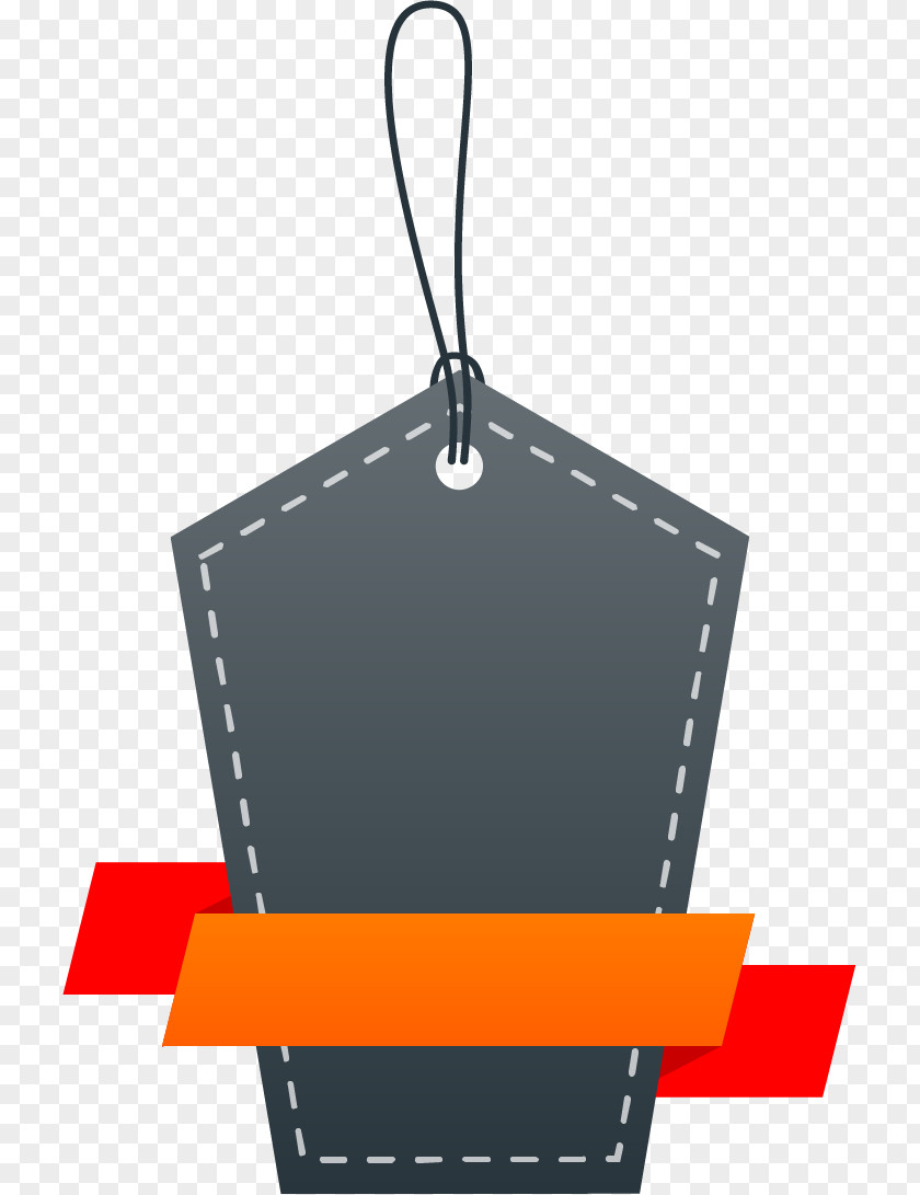 Tag Ribbon Border Download Button Computer File PNG