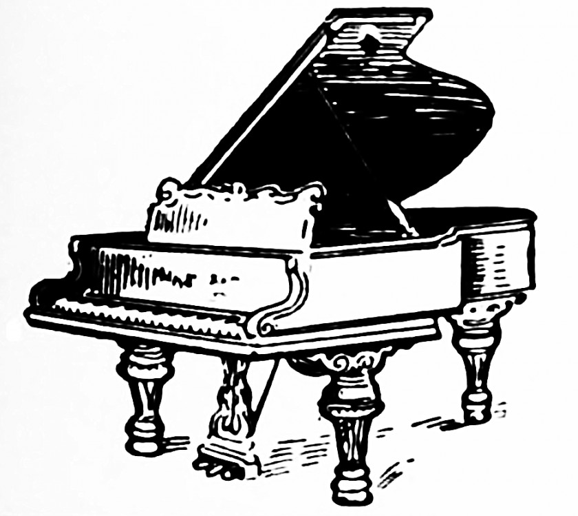 Victorian Cliparts Background Era Piano Free Content Clip Art PNG