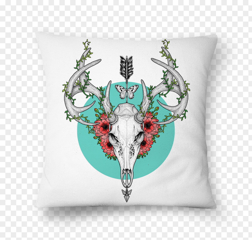 Deer Rosette Pillow PNG