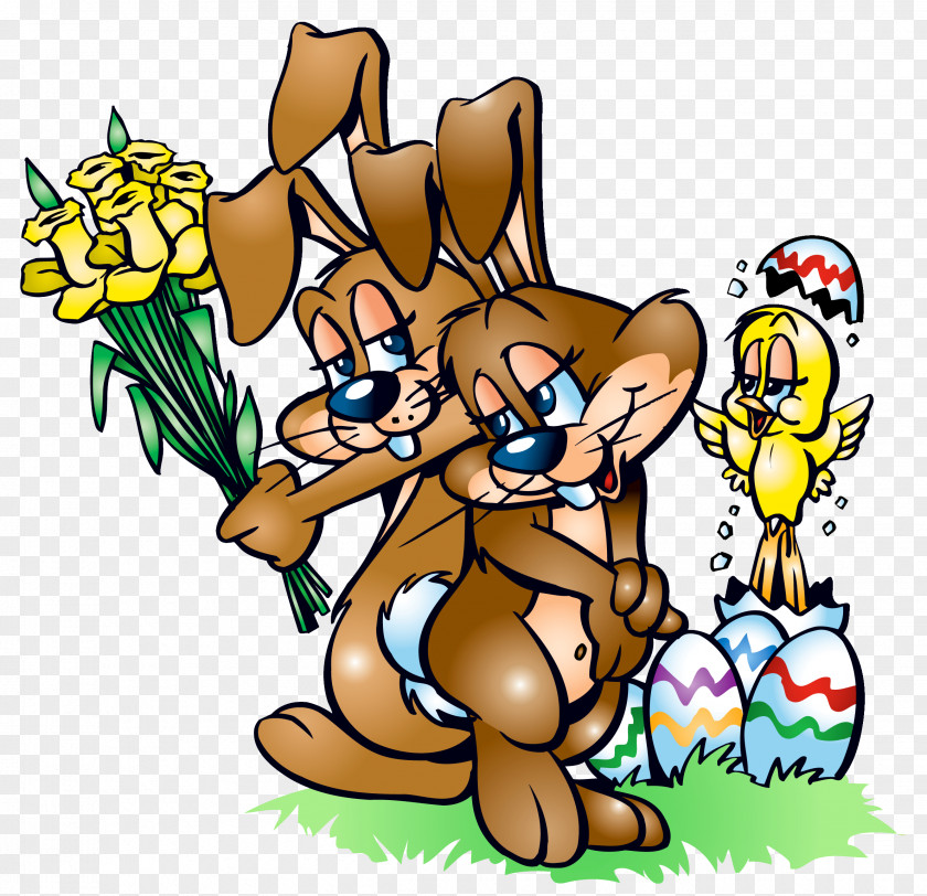Easter Bunnies Transparent Clipart Bunny Egg PNG
