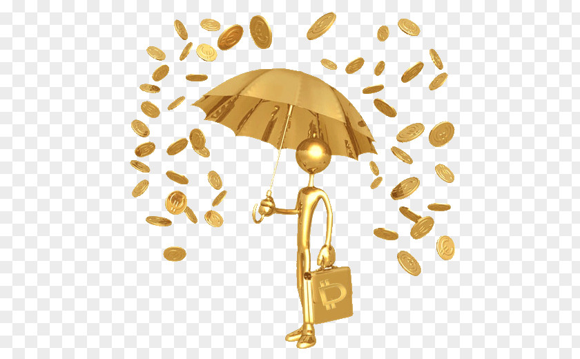 Gold Coin Stock Photography Rain PNG