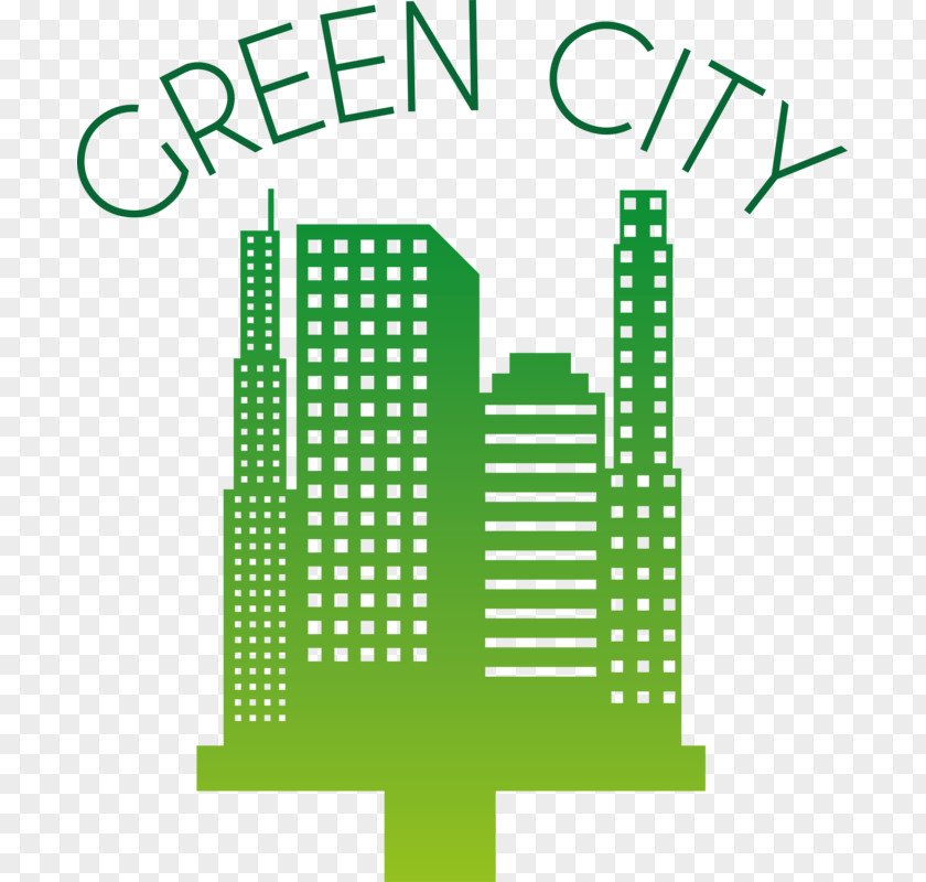 Green City Building Skyline Royalty-free Illustration PNG