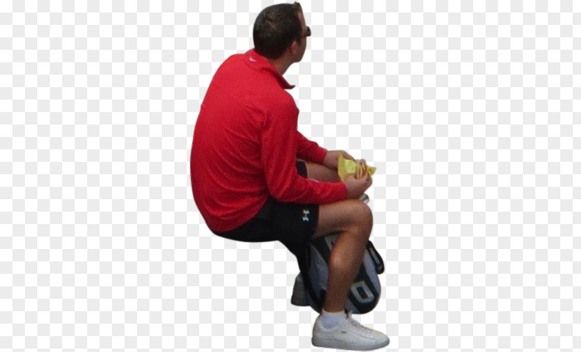 Sitting Man Photography Bench PNG