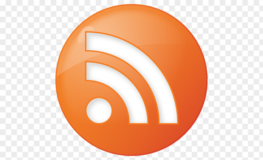 Social Rss Button Orange Icon Media RSS Web Feed Blog PNG