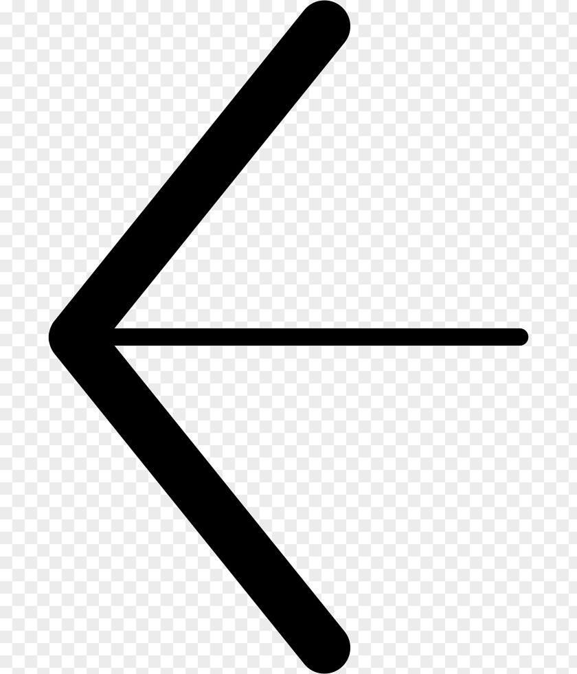 Arrow Symbol Left Angle Line Product Design Font Graphics PNG