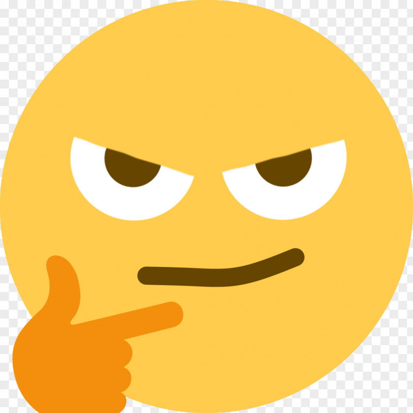 Discord Thinking Emoji Social Media Smiley Emoticon PNG