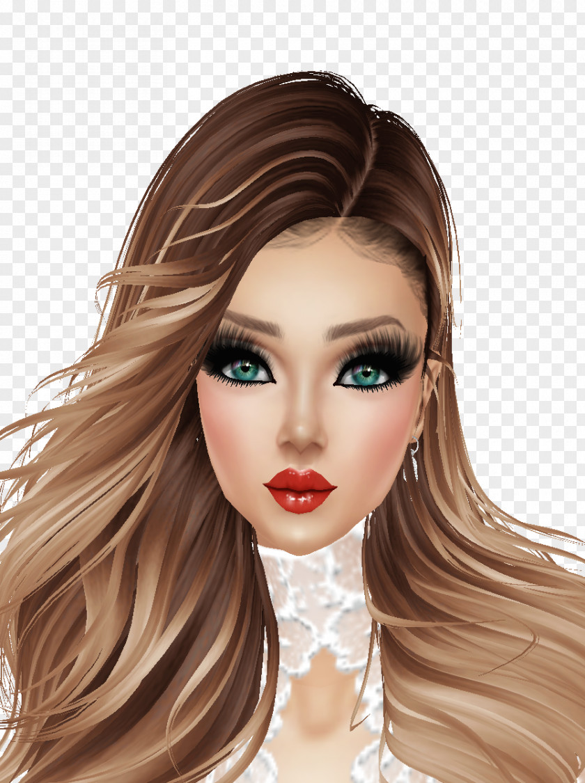 Doll Brown Hair Makeover STXG30XEAMDA PR USD PNG