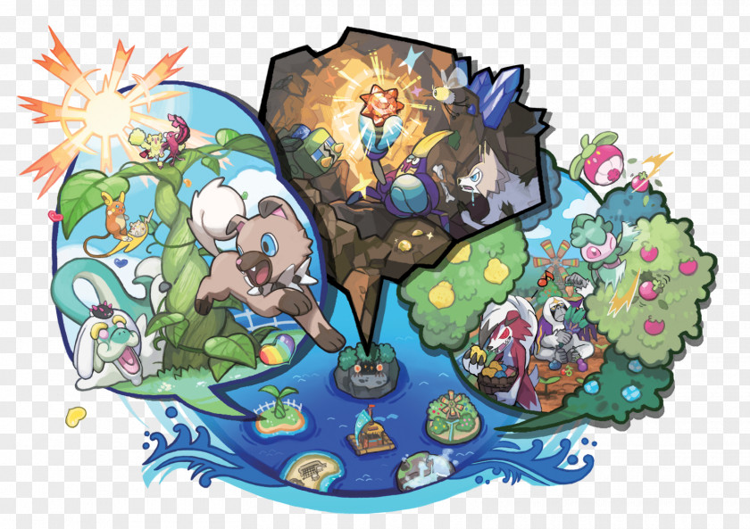 Pokémon Sun And Moon & The Company GO PNG