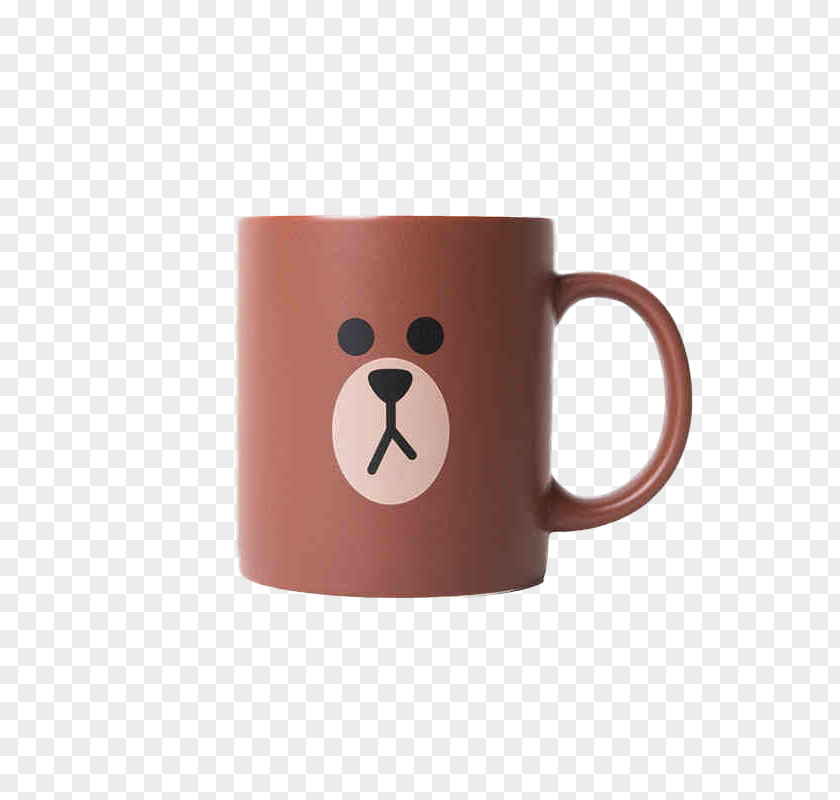 Bear Mug South Korea Cup LINE Ceramic PNG