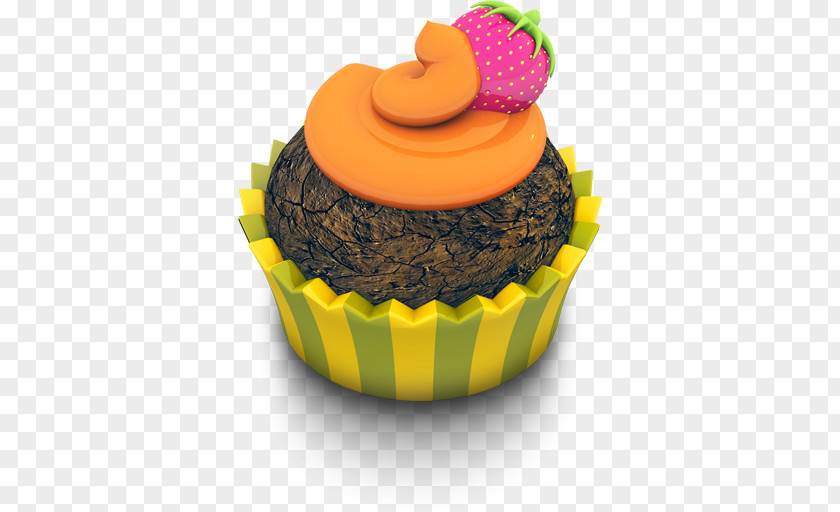 Chocolate Orange Cupcake Baking Cup Dessert Food Muffin PNG