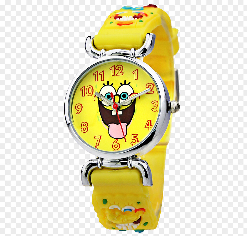 Girls Watch Yellow SpongeBob SquarePants Patrick Star Child Cartoon PNG