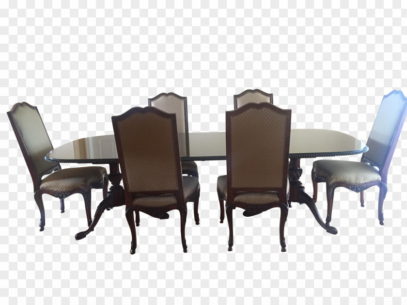 Mahogany Chair Dining Room Table Furniture PNG