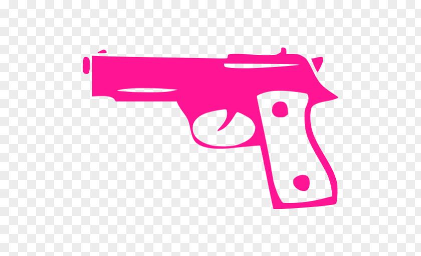 Pink Gun Cliparts Pistols Firearm Clip Art PNG