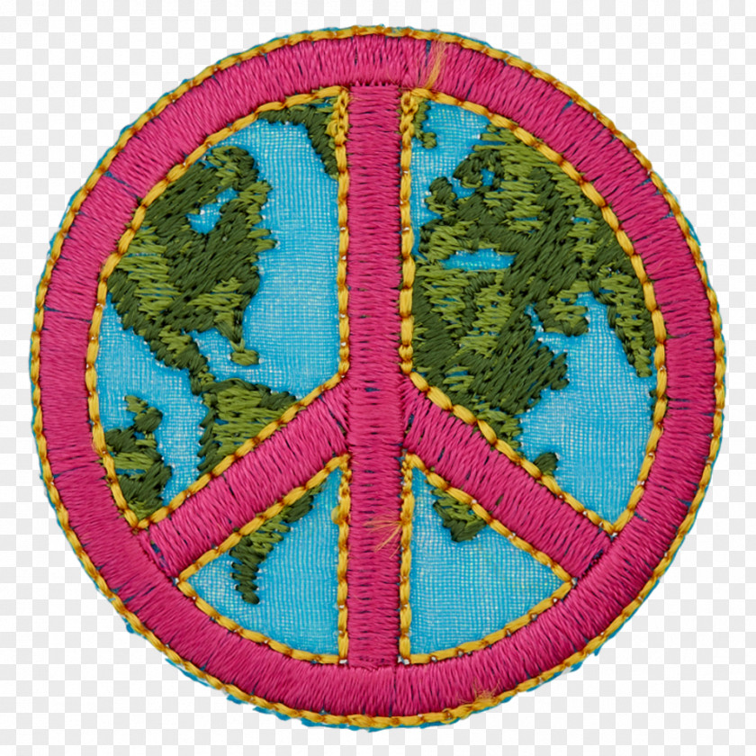 Sewing Meter World Peace Symbols Appliqué Clothing PNG