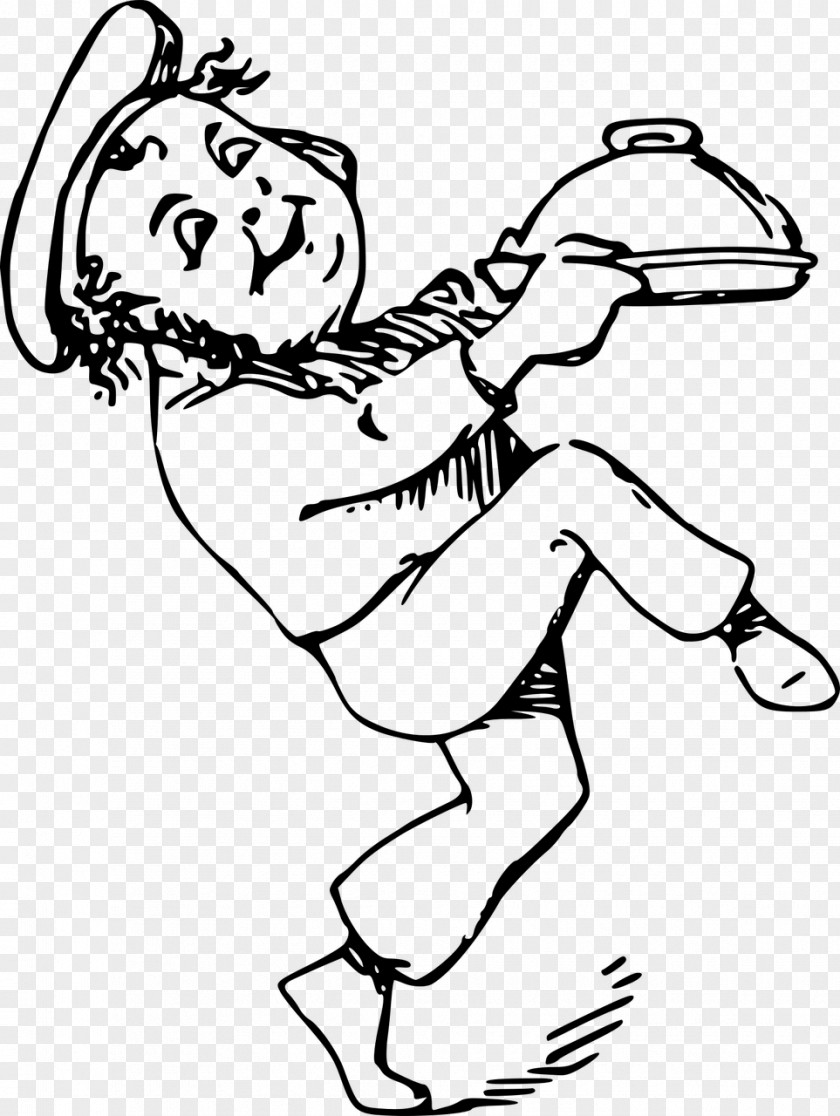 Waiter Comics Drawing Public Domain Clip Art PNG
