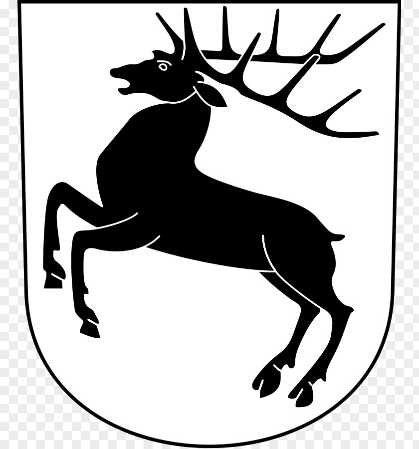 Coat Of Arms Clipart Red Deer Reindeer Moose White-tailed PNG