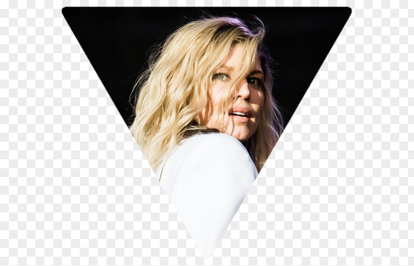 FERGIE Blond Photography Long Hair PNG