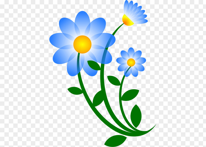 Floral Motifs The Blue Flower Clip Art PNG