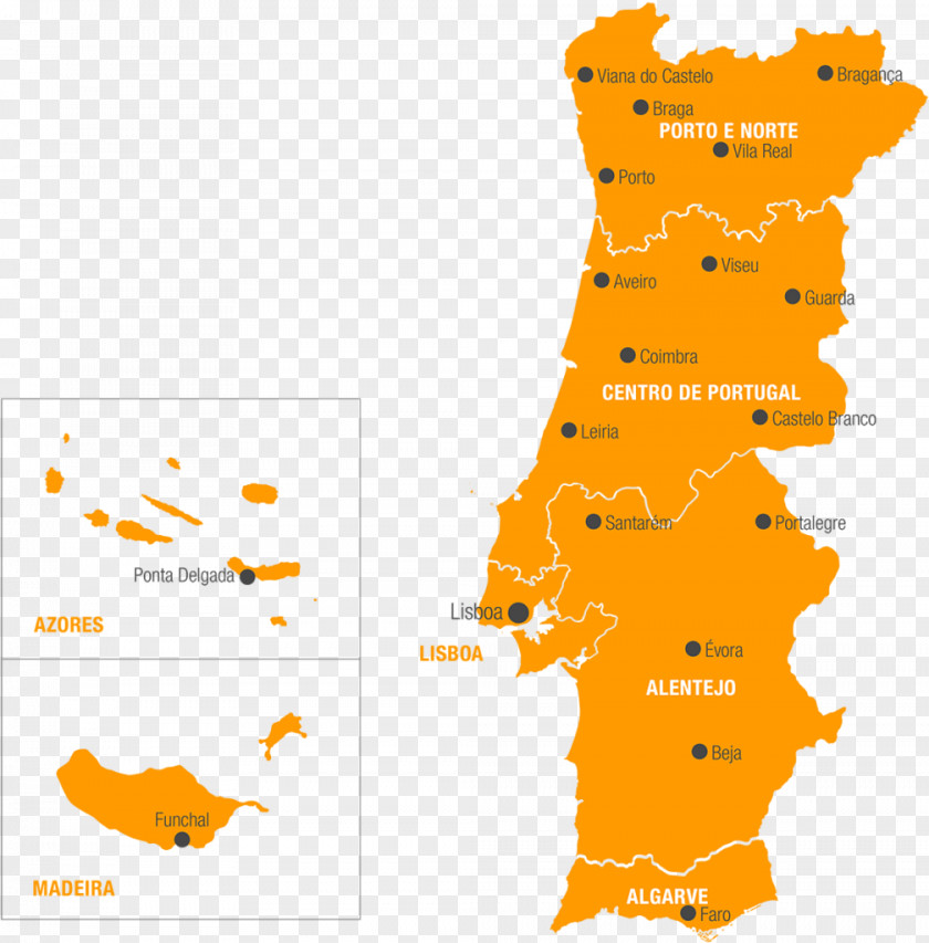 Map Portugal Mapa Polityczna Clip Art PNG