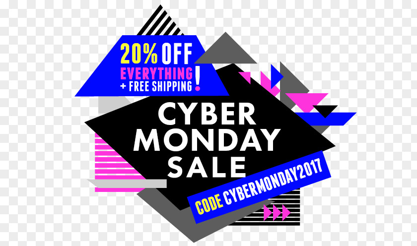 Cyber Monday Logo Brand Illustration Font Purple PNG