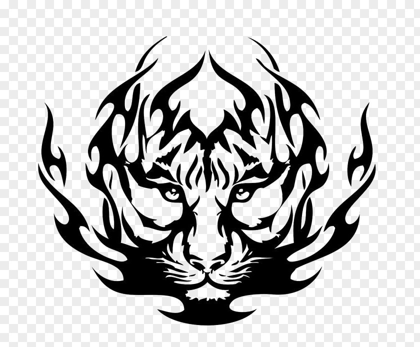 Tiger Tattoo Clip Art PNG